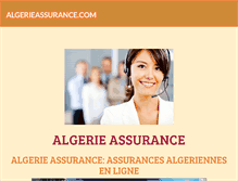 Tablet Screenshot of algerieassurance.com